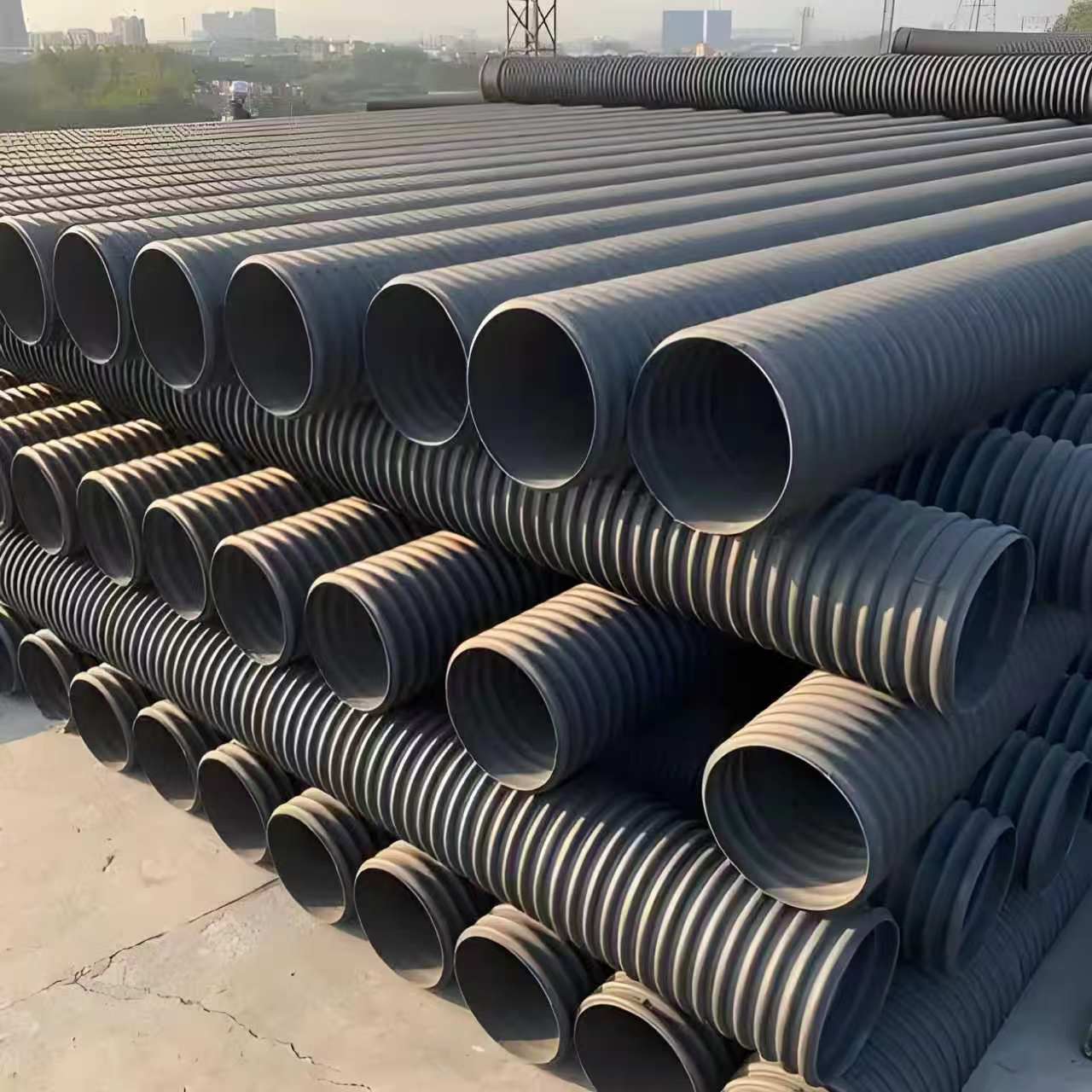 聊城市钢带增强波纹管钢丝网骨架复合管 - 方案